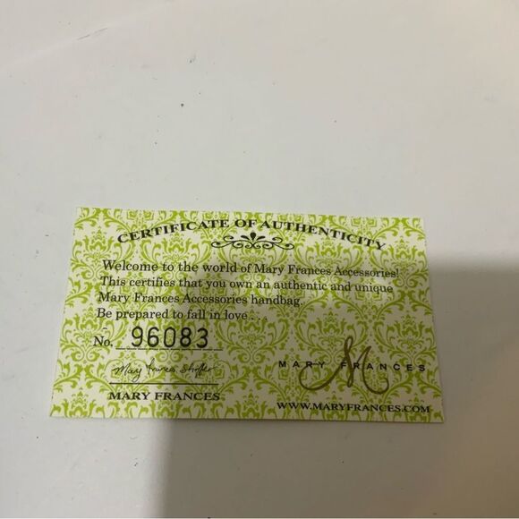 MARY FRANCES Beaded Cat Purse handbag with chain strap - Picture 15 of 16